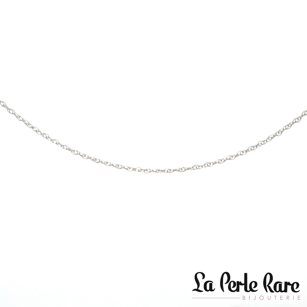 Chaîne or blanc 14 carats - LPR-2693 - Exclusivités