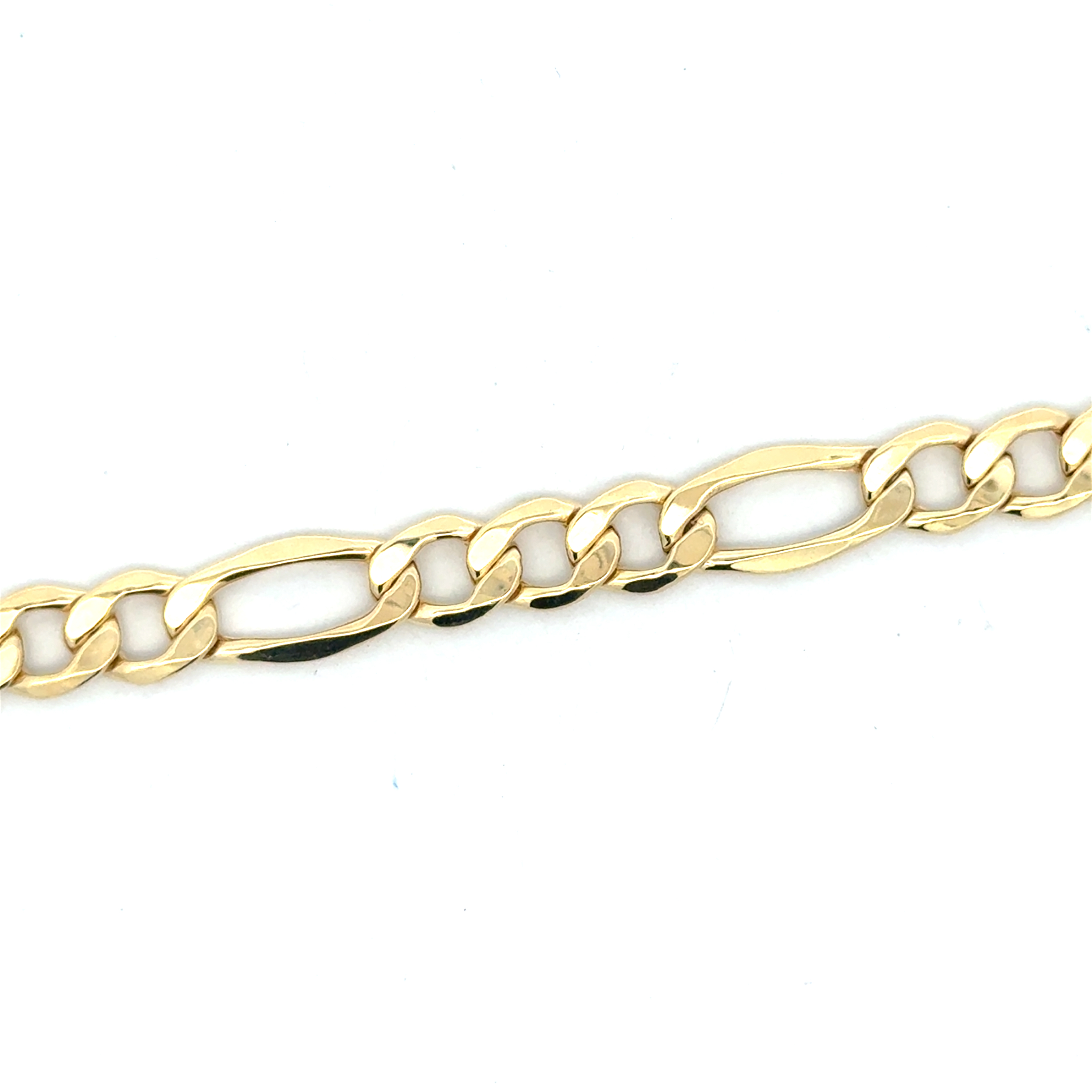 Bracelet figaro, or jaune 10 carats