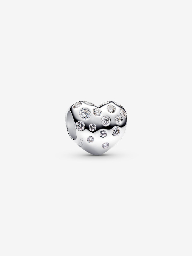 Bille coeur, argent, 53 points de diamant de laboratoire total - 793645C01 - Pandora