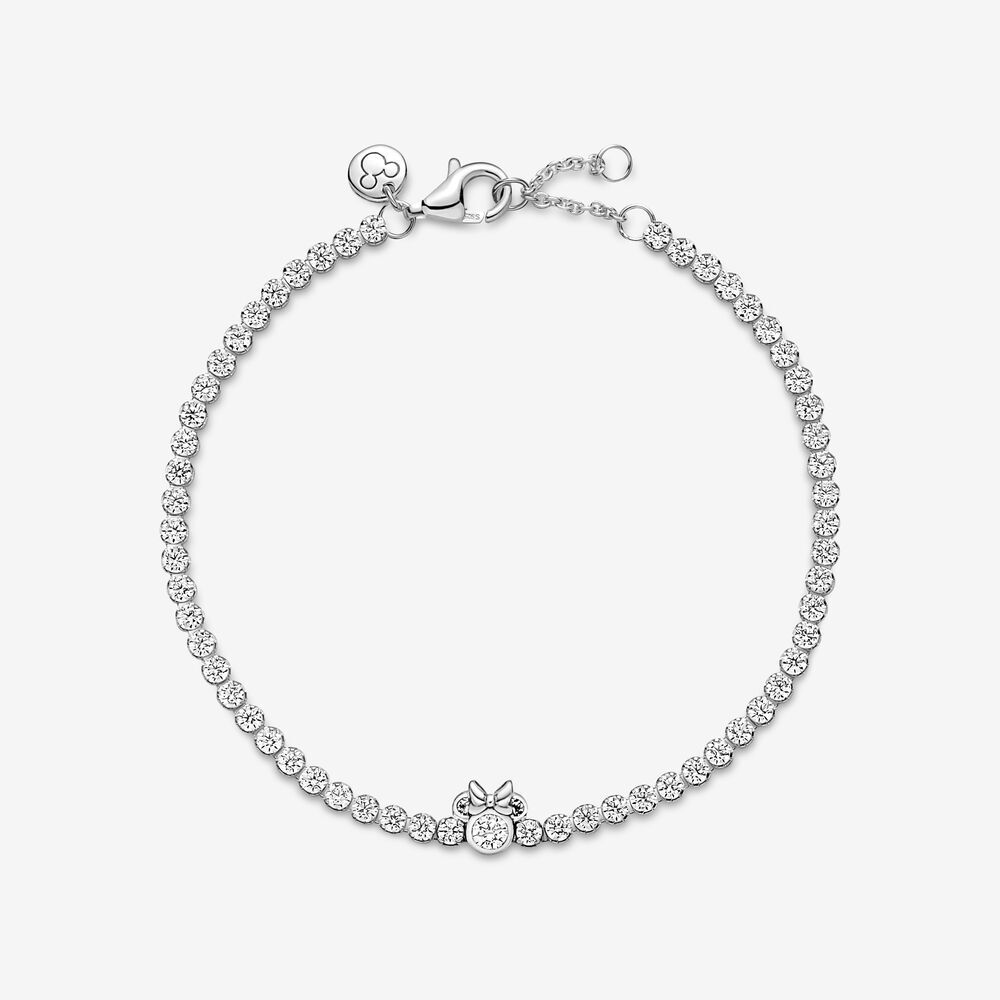 Bracelet tennis minnie mouse de disney, argent, zircons incolores - 590107C01-20 - Pandora