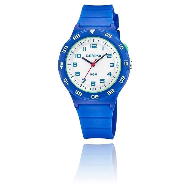 Montre enfant sport Velcro bleu - Montre fantaisie