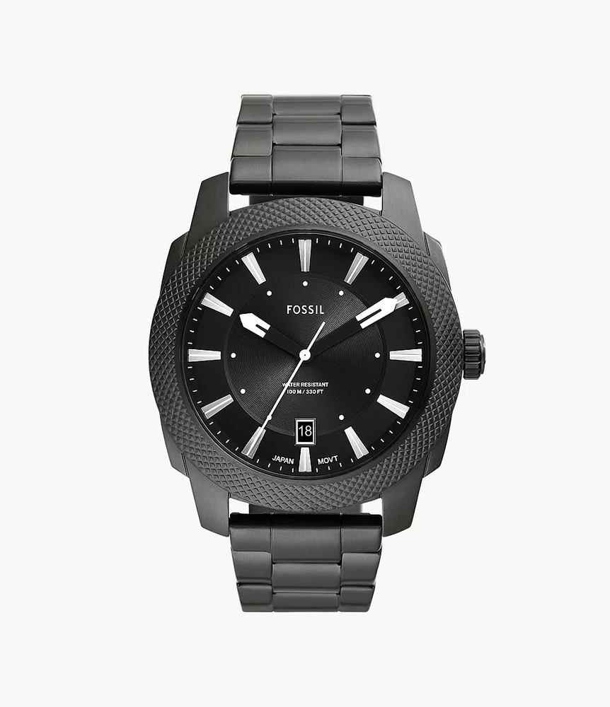 Montre acier inoxydable noir, fond noir - FS5970 - Fossil