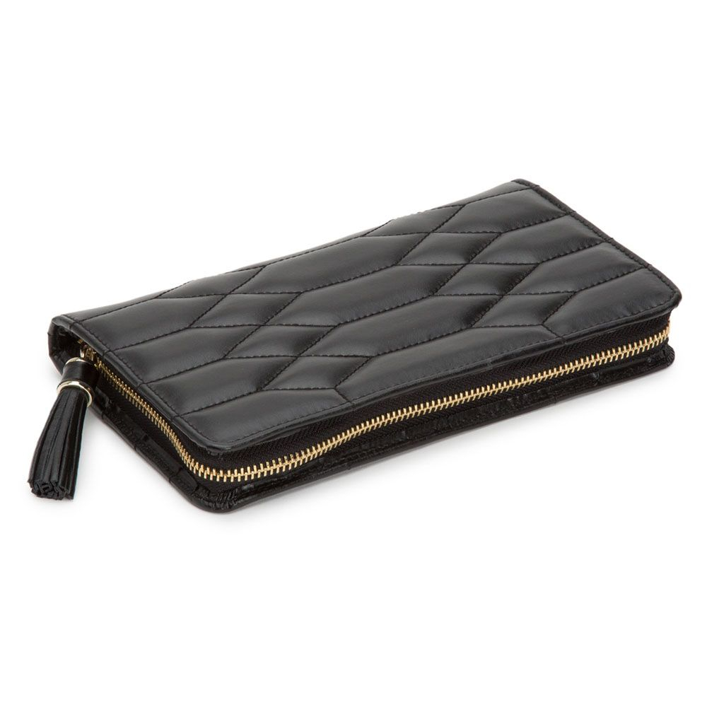 Coffre à bijoux de voyage, cuir noir - 324871 - WOLF