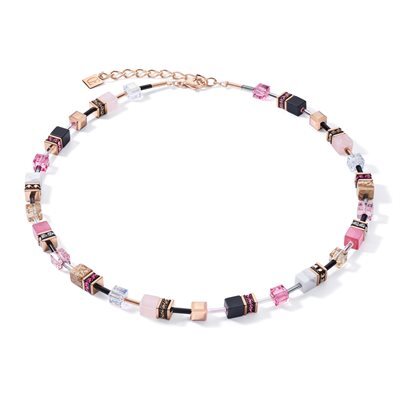 Collier rosé-beige