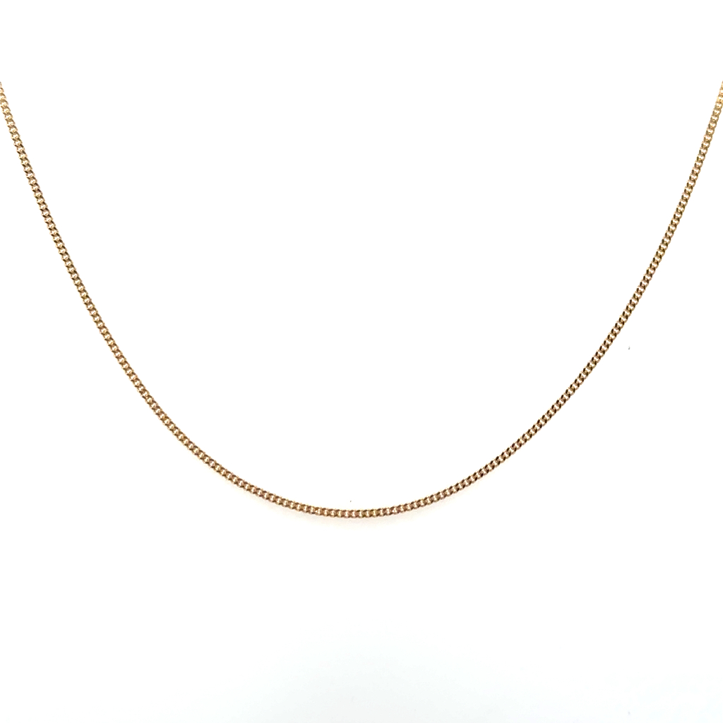 Chaîne gourmette, or jaune 10 carats - LPR-2997-16 - Exclusivités