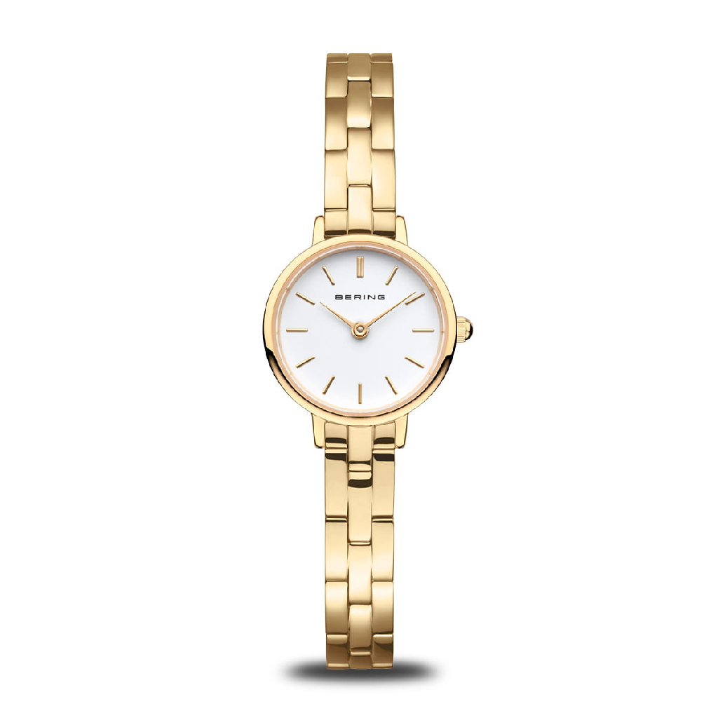 Montre acier inoxydable, fond blanc