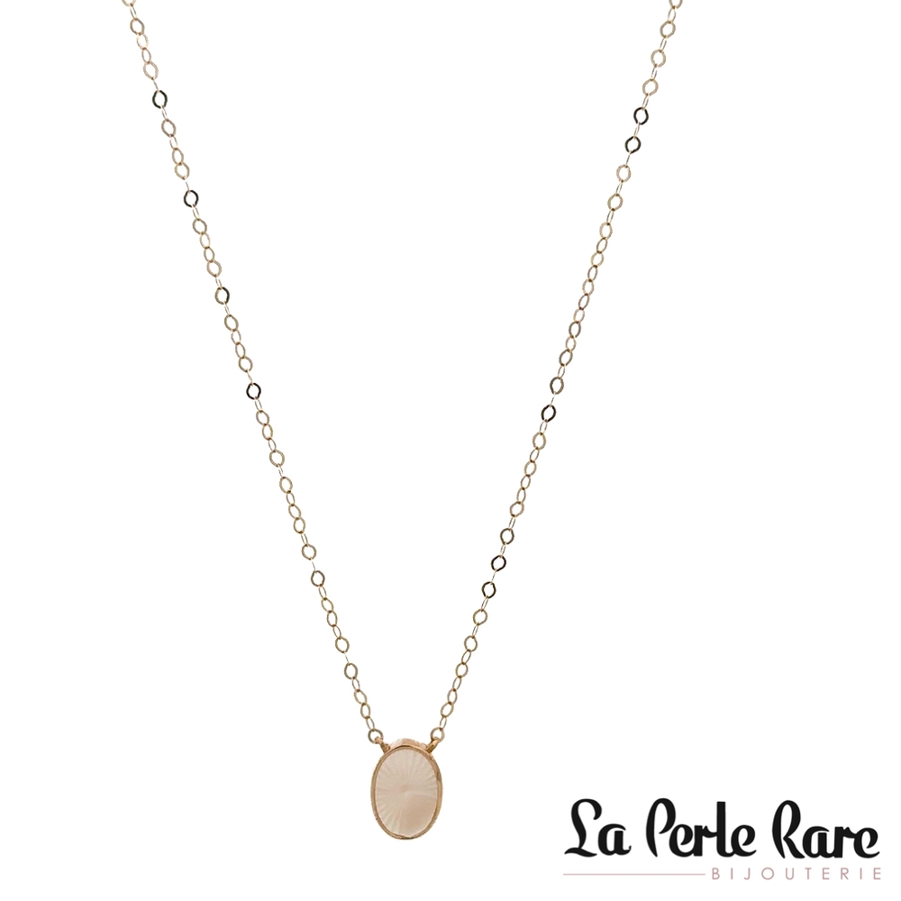 Collier or jaune 14 carats, nacre de perle - LPR-2875 - Exclusivités