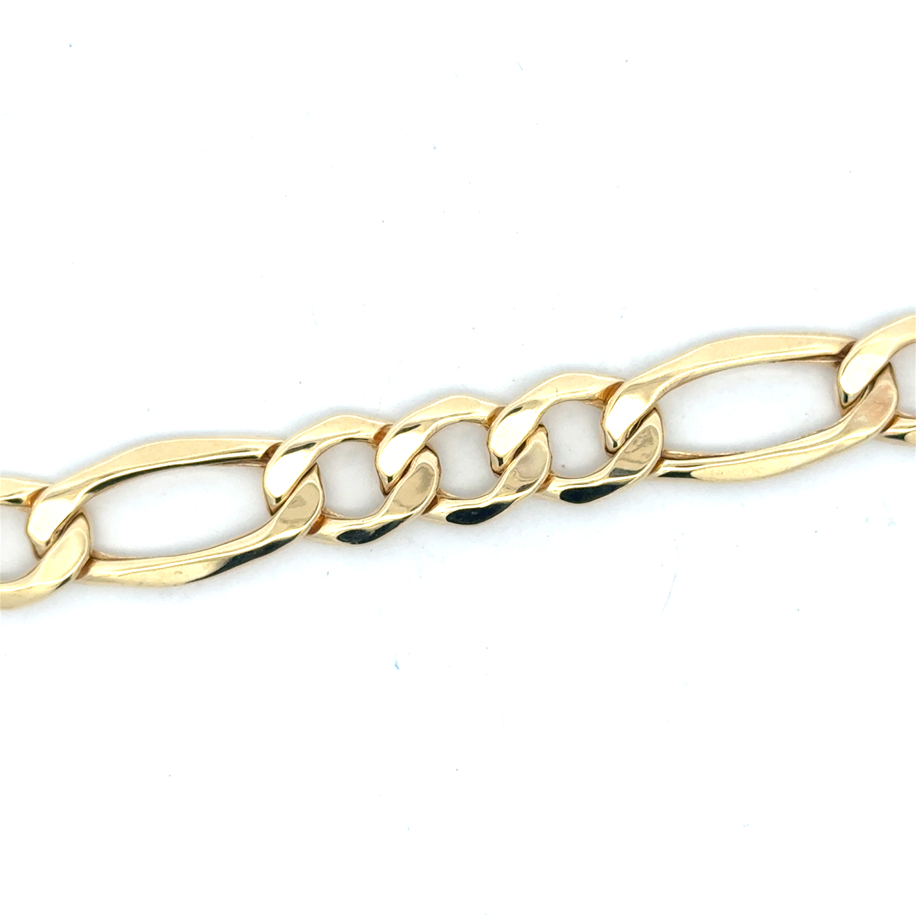 Bracelet figaro, or jaune 10 carats