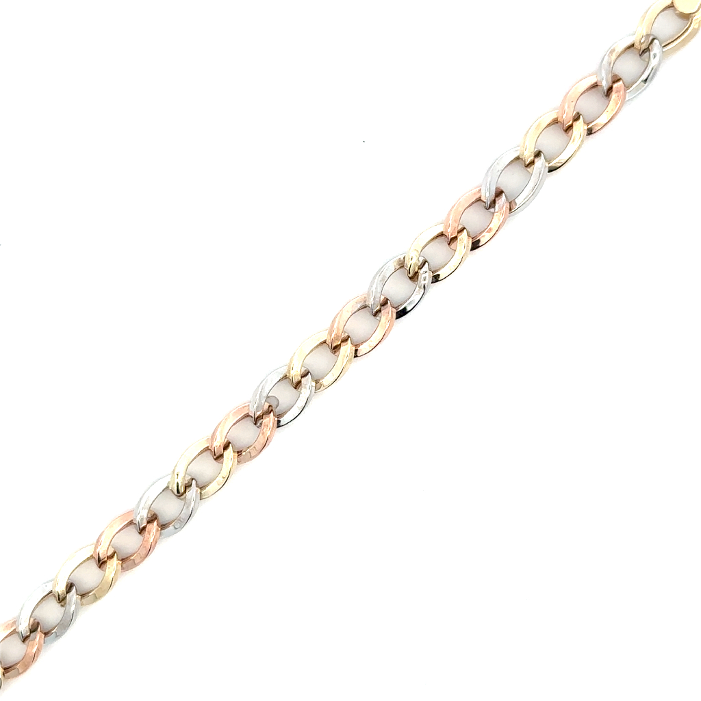 Bracelet or 3 tons (jaune, blanc et rose) 10 carats - BH01-1664-3T - Exclusivités