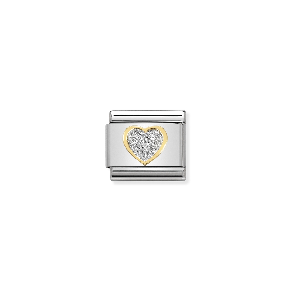 Maille classique coeur, acier inoxydable, finition or jaune 18 carats Maille classique coeur, acier inoxydable, finition or jaune 18 carats