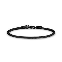 Bracelet acier inoxydable noir - SSB424BK-8 - Arz Steel