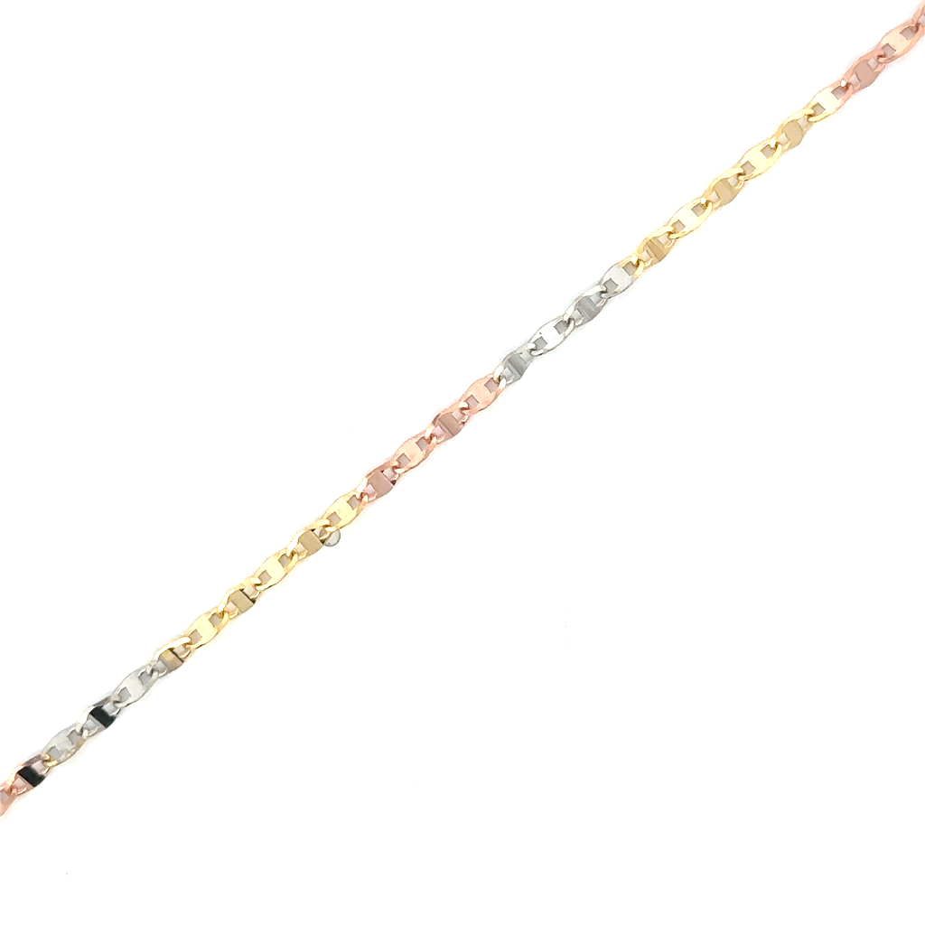 Bracelet or 3 tons (jaune, blanc et rose) 10 carats - LPR-2976-7.5 - Exclusivités