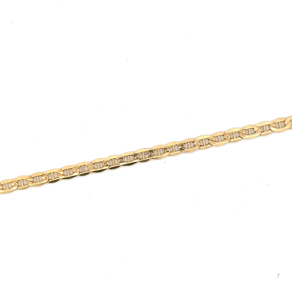 Bracelet maille marine, or jaune 10 carats
