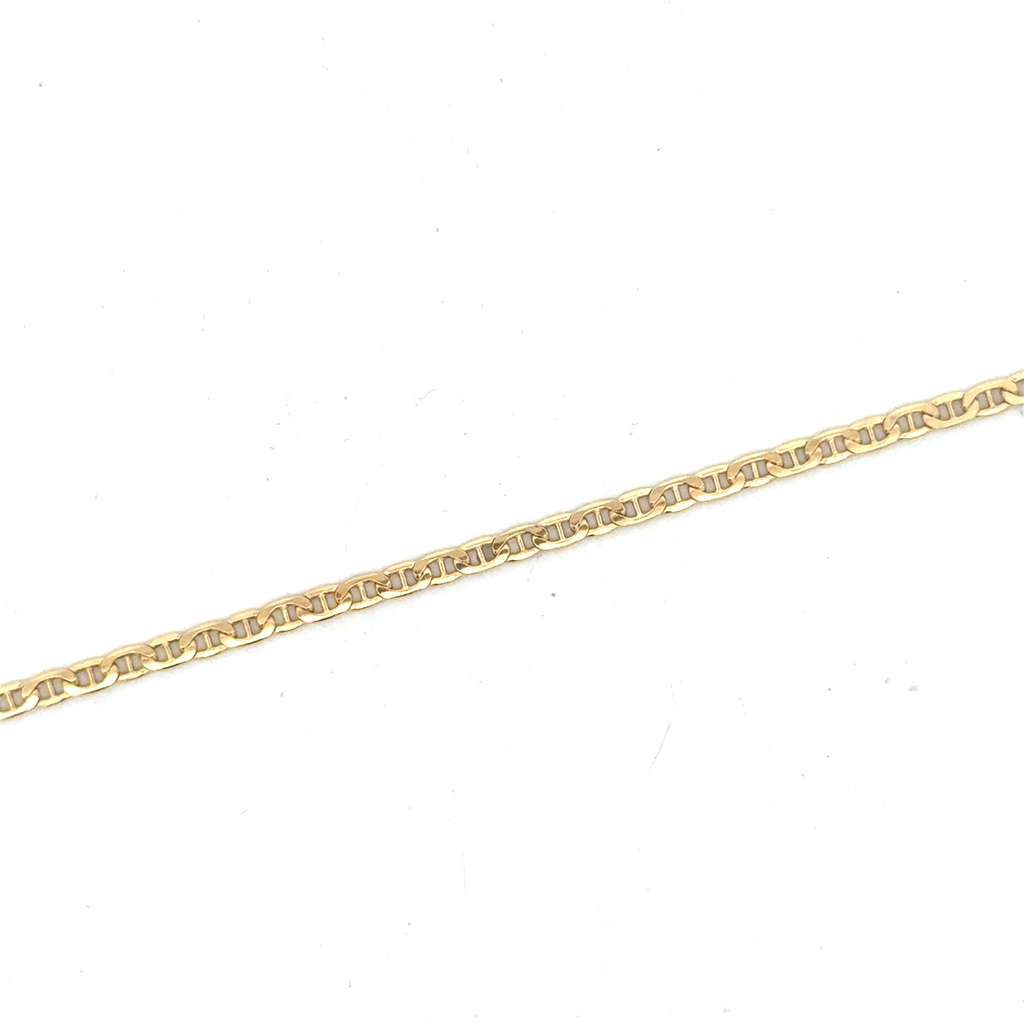 Bracelet maille marine, or jaune 10 carats