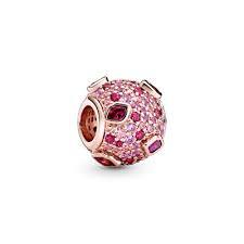 Pavé kiss, cz incolore cristal rose