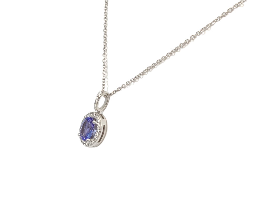 Coller or blanc, tanzanite, 28 pts dia tot - CP3125TG - Exclusivités