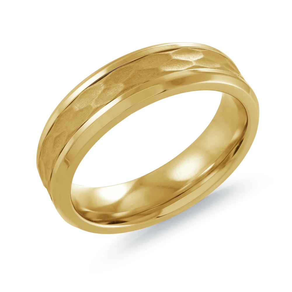 Jonc acier inoxydable doré, 6 millimètres - SMR82-9 - Italgem Steel