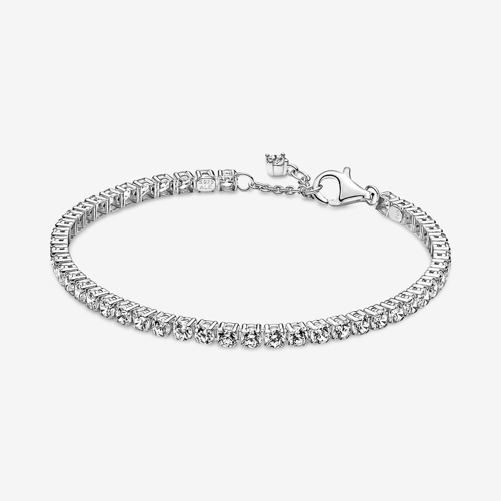 Bracelet tennis scintillant, argent, zircons incolores - 591469C01-16 - Pandora