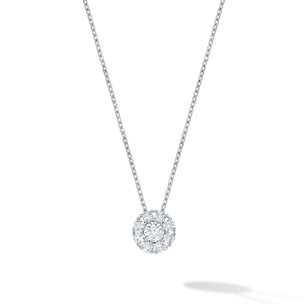 Pendentif Birks Snowflake, or blanc 18 carats, 46 points de diamants total - 450005967097 - Birks