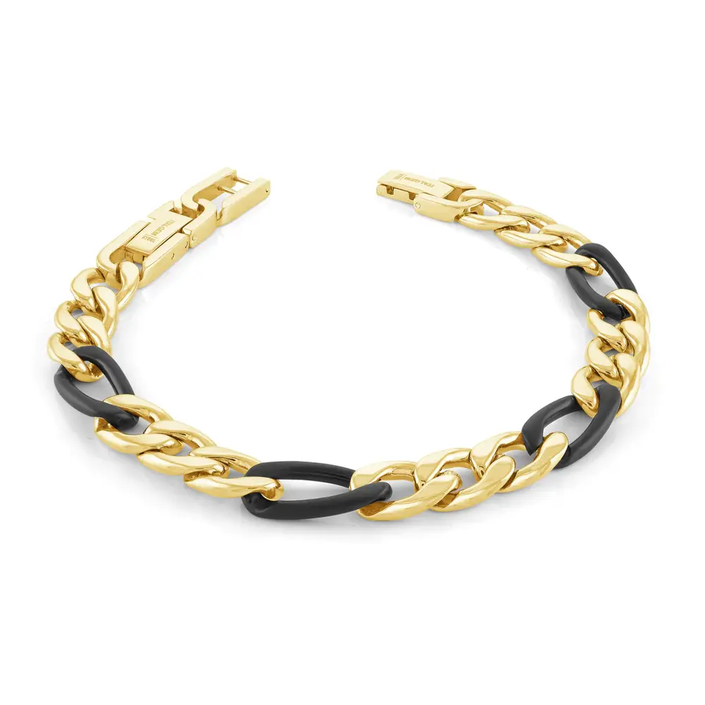 Bracelet en acier noir + bracelet en silicone L21 Plus appel