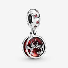 Bille disney mickey et minnie mouse amour et bisous, argent, émaux mixtes, zircons - 799298C01 - Pandora