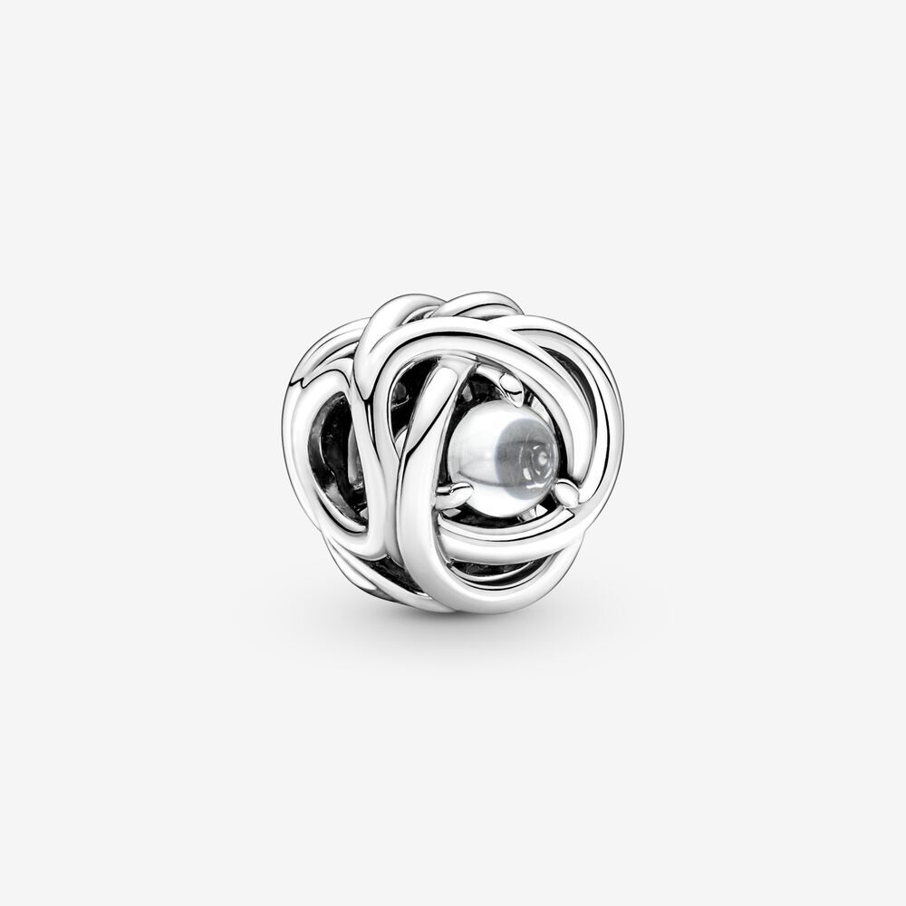 Bille cercle d'éternité incolore, argent, zircon cubique incolore - 790064C01 - Pandora