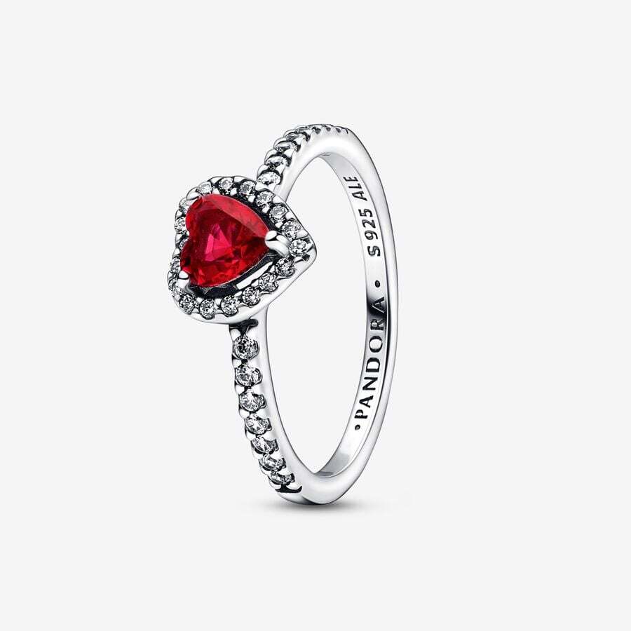 Bague swarovski 2025 coeur rouge