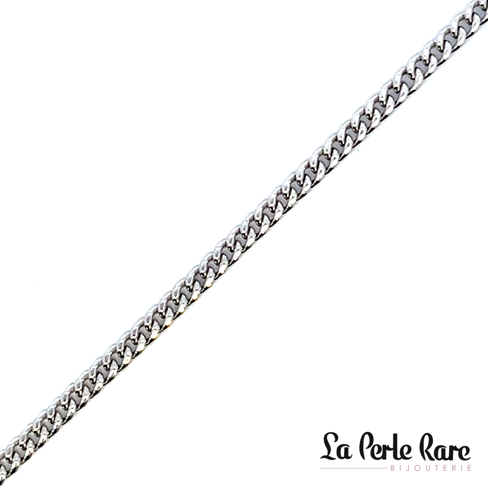 Bracelet gourmette or blanc Bracelet gourmette or blanc