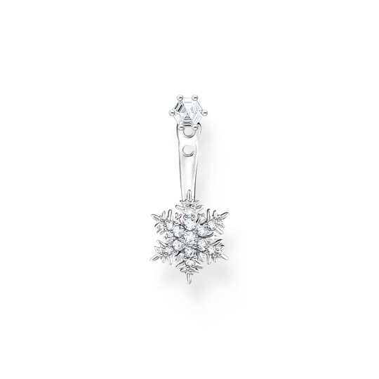 Bo fixe (seule) flocon de neige, argent, zircons - H2255-051-14 - Thomas Sabo