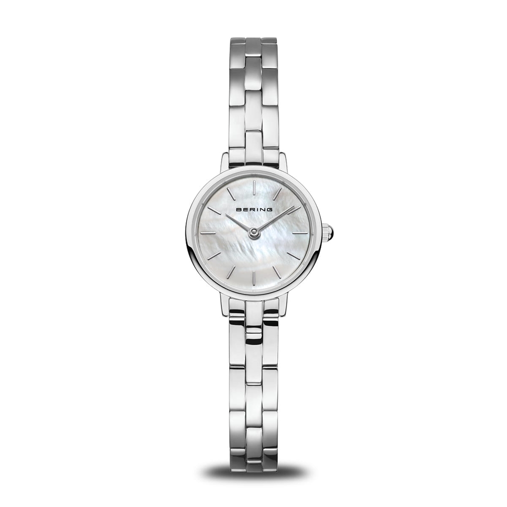 Montre acier inoxydable, fond nacré - 11022-704 - Bering