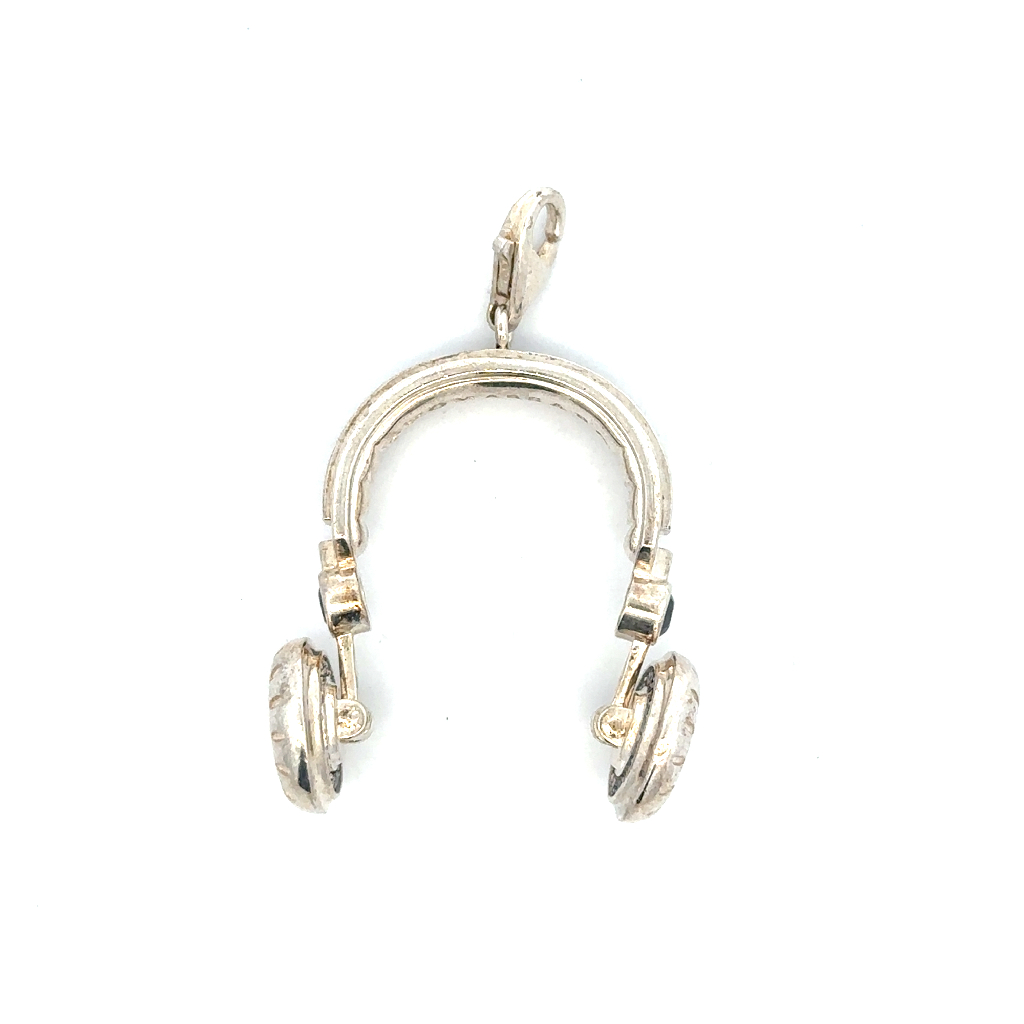 Charm écouteur, argent, zircons noirs - 2318 - Thomas Sabo