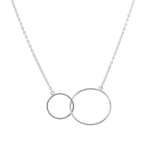 Collier cercles en or blanc - GC-10-1173W - Exclusivités