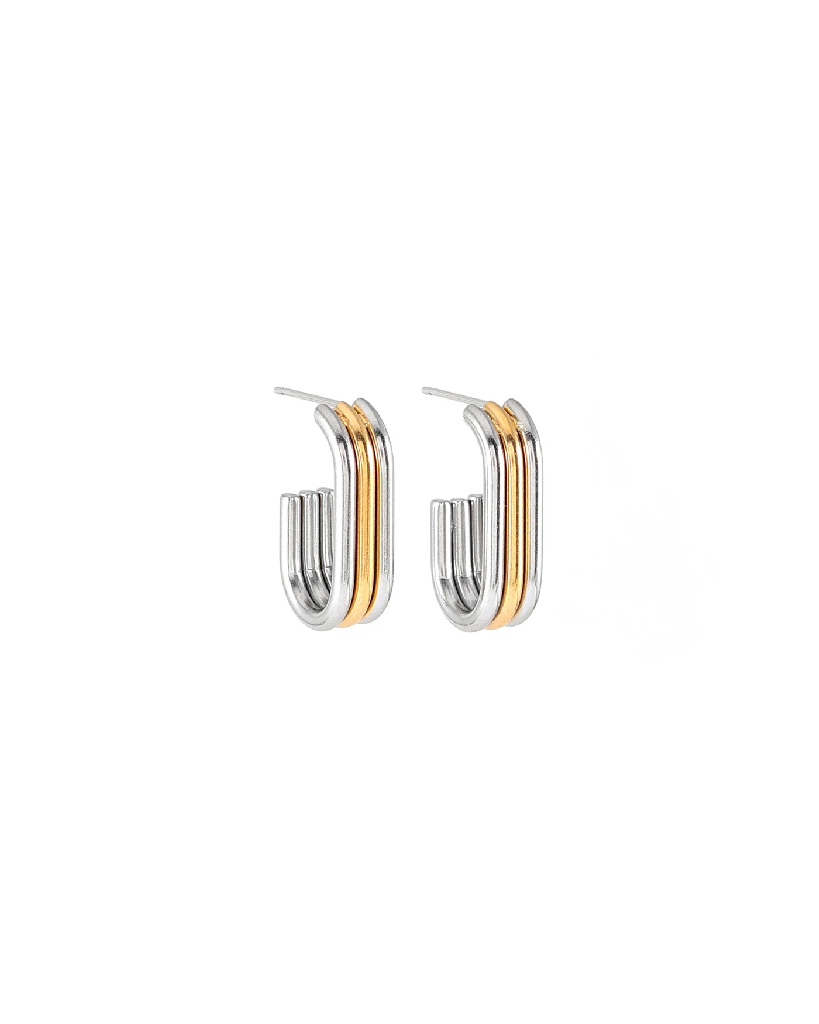 Anneaux acier inoxydable 2 tons (blanc et jaune) - COPPIA-DUO - Welldunn