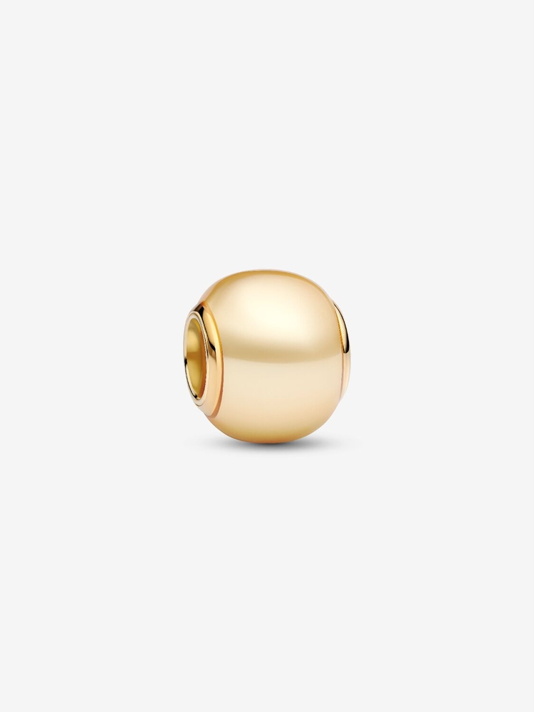 Bille métal unique plaqué d'or 14 carats, perle synthétique dorée - 763781C01 - Pandora