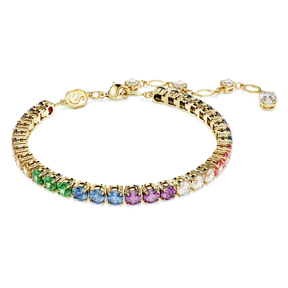 Bracelet métal doré, cristaux multicolores - 5685691 - Swarovski