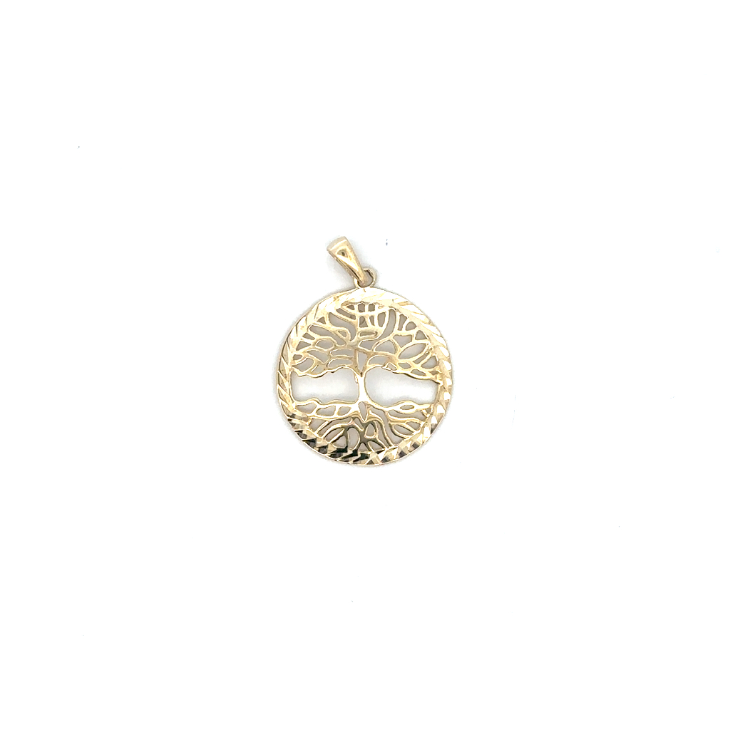 Pendentif arbre de vie, or jaune 10 carats - PAU-764-J - Exclusivités