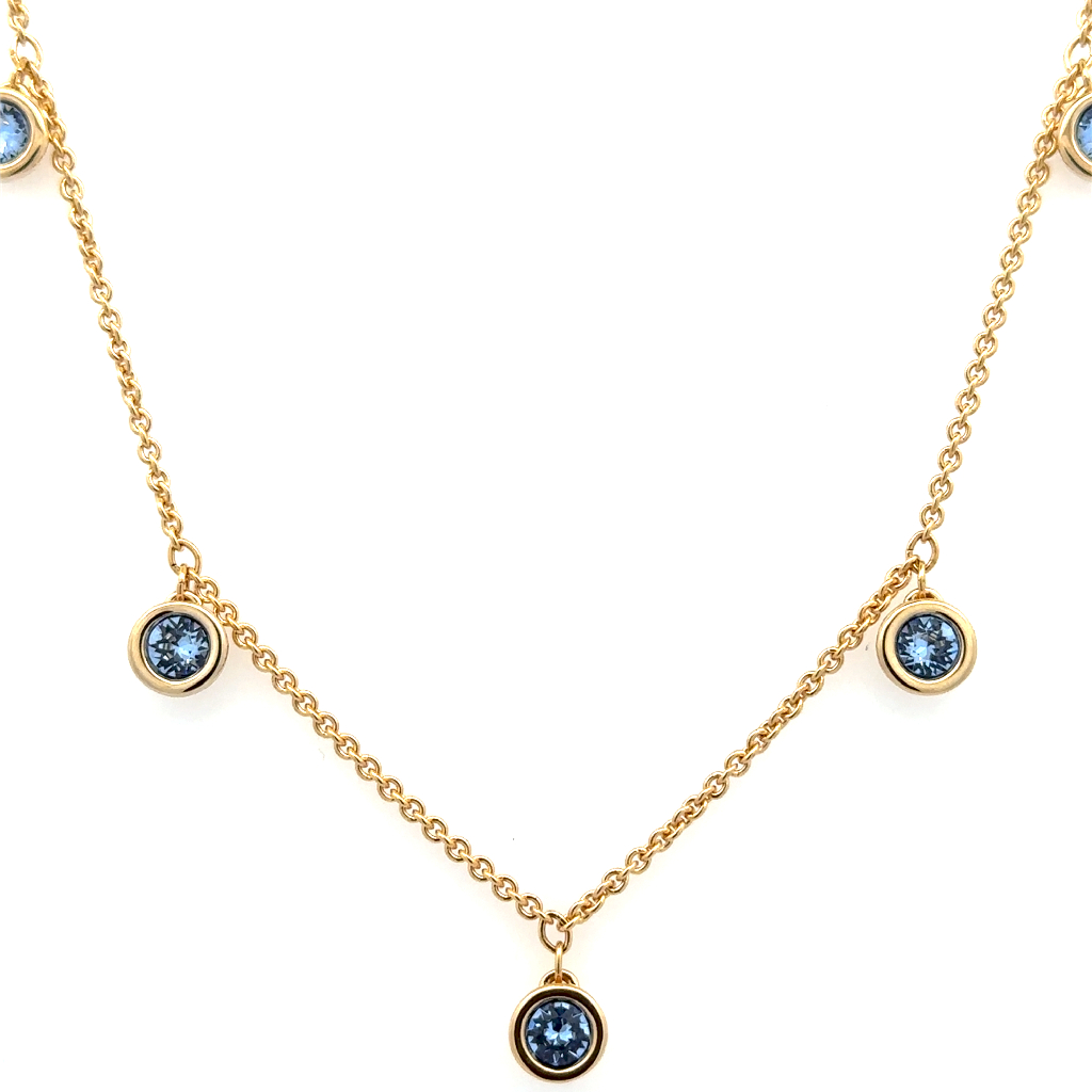Collier métal doré, cristaux - 5688246 - Swarovski