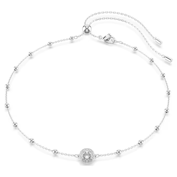 Collier métal finition rhodium, cristaux incolores - 5733116 - Swarovski