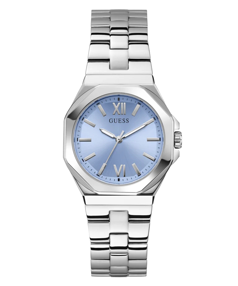 Montre acier inoxydable, fond bleu - GW0873L1 - Guess