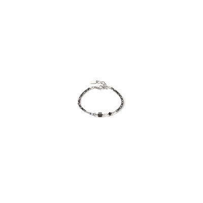 Bracelet acier inoxydable, perle d'eau douce, verre, cristaux - 4355-30-1317 - Coeur De Lion