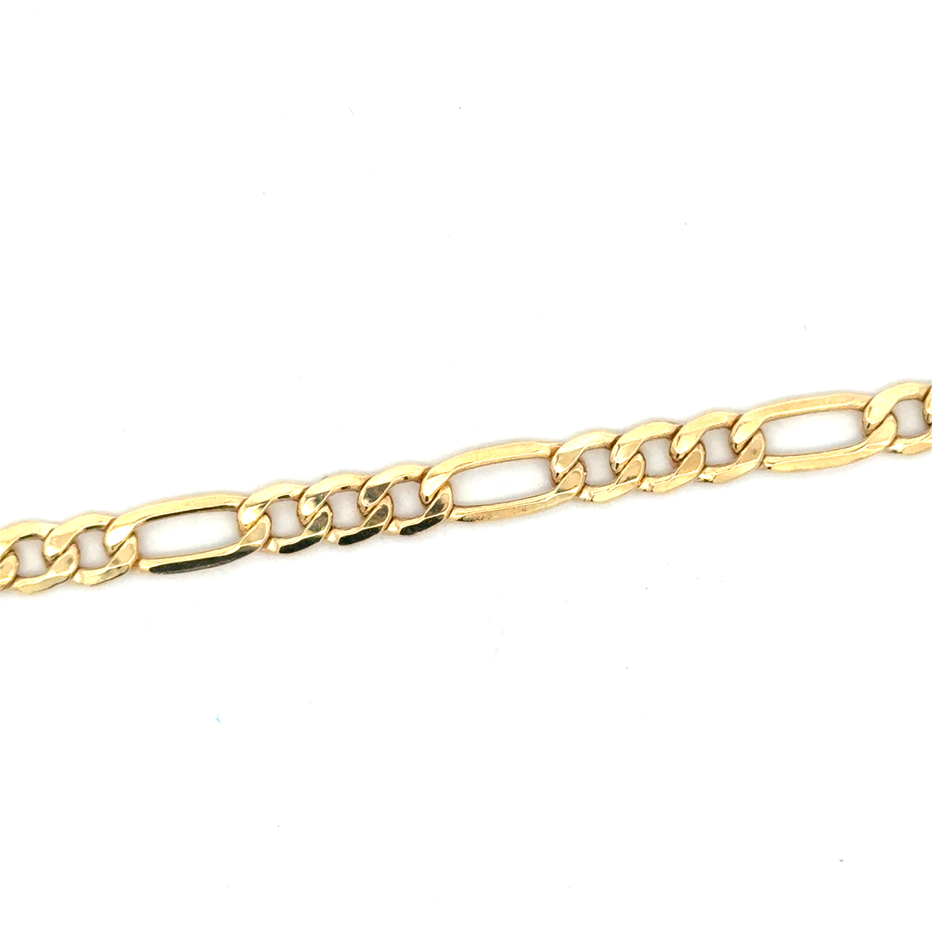 Bracelet figaro, or jaune 10 carats