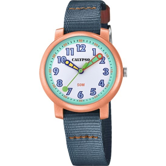 Montre nylon bleu/orange - K5811-2 - Calypso Watches