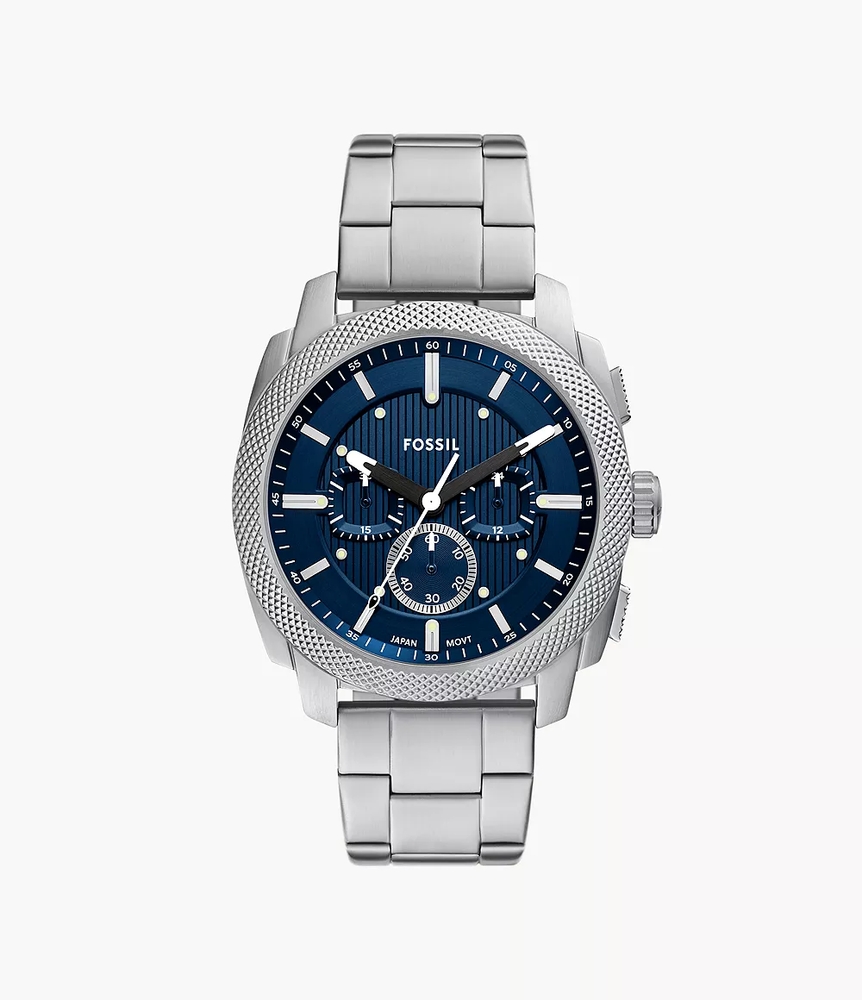 Montre acier inoxydable, fond bleu - FS6096 - Fossil