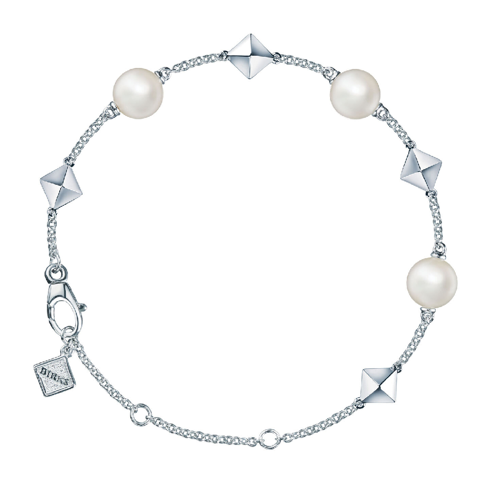 Bracelet Birks Rock & Pearl, argent, perles d'eau douce - 450009223847 - Birks