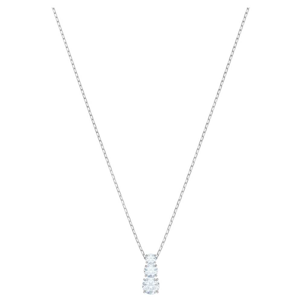 Pendentif métal rhodié, cristaux blancs - 5414970 - Swarovski