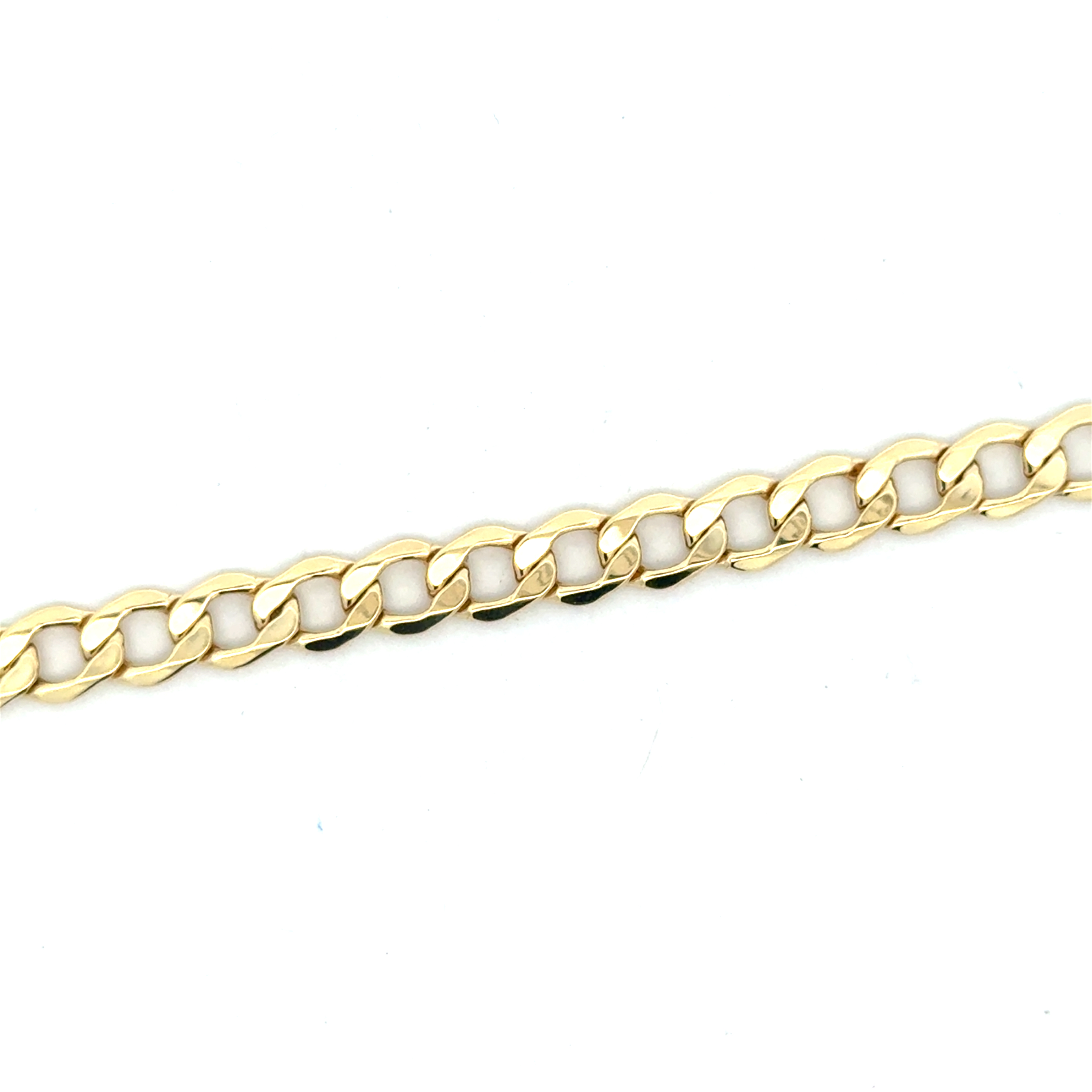 Bracelet gourmette, or jaune 10 carats