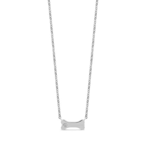 Collier urne funéraire, os de chien, acier inoxydable - ZW-P83-18 - Arz Steel