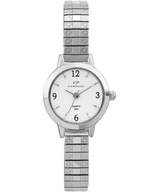 Montre extensible, métal, fond blanc - CC3D83300GP - Timex