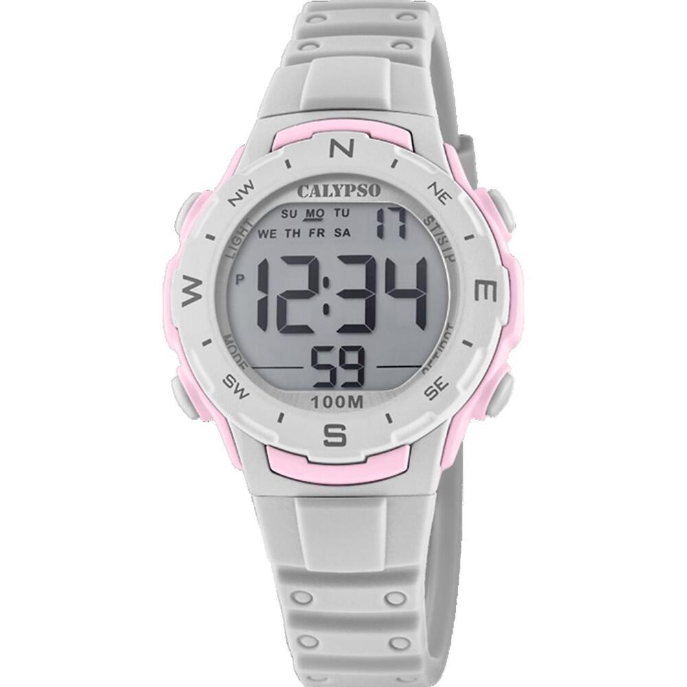 Montre silicone gris/rose - K5801-1 - Calypso Watches