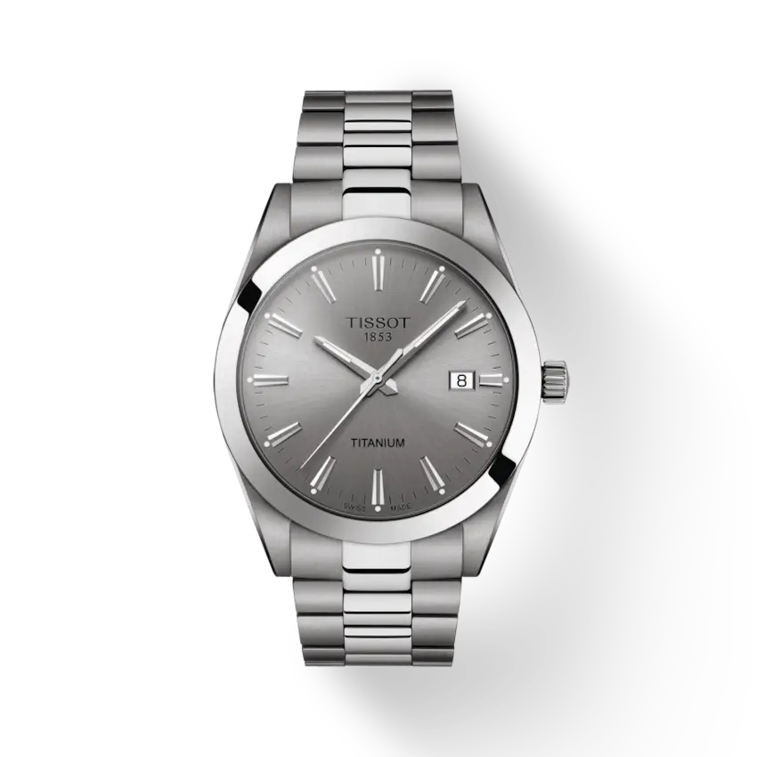 Montre titane, fond gris - T127.410.44.081.00 - Tissot